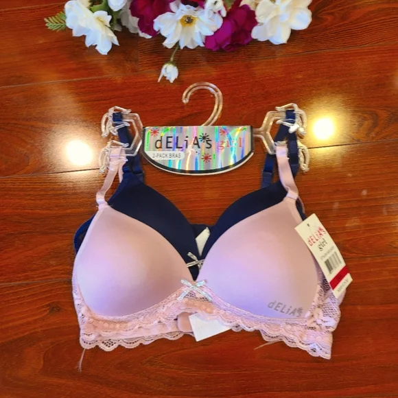 dELiA*s Girl 2pc Bra Size 34A - Picture 2 of 5